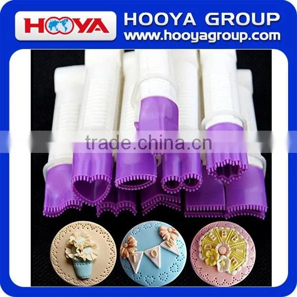 10pcs Double Sugar Cake Mold Decorating Tools Edge Clip Lace Mold Decorating Modelling Tool Cake Fondant Embossed Crimpers Mold