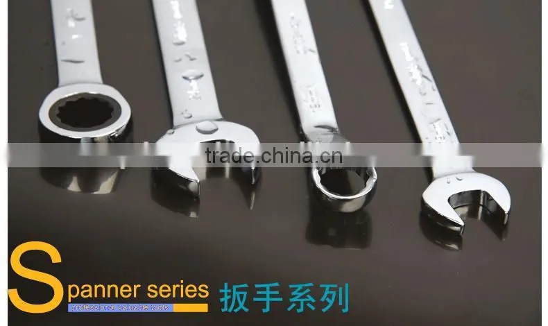 mirror surface double box end wrench,anti-rust spaner wrench ring ,ANSI double box end wrench