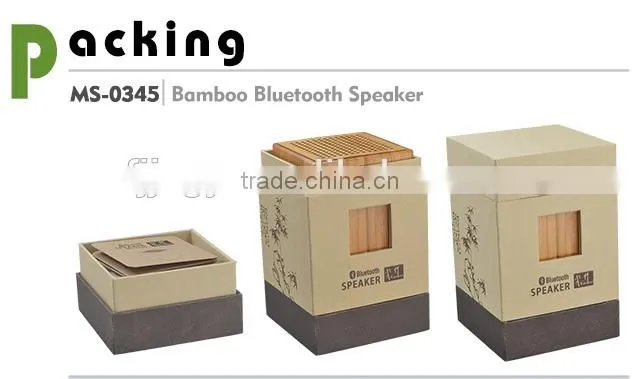 newest wireless mini portable bamboo bluetooth speaker