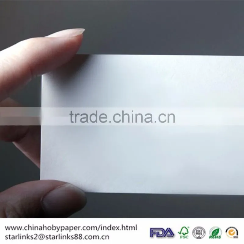 350g High Grade White Kraft Paper/White Cardboard for Business Card