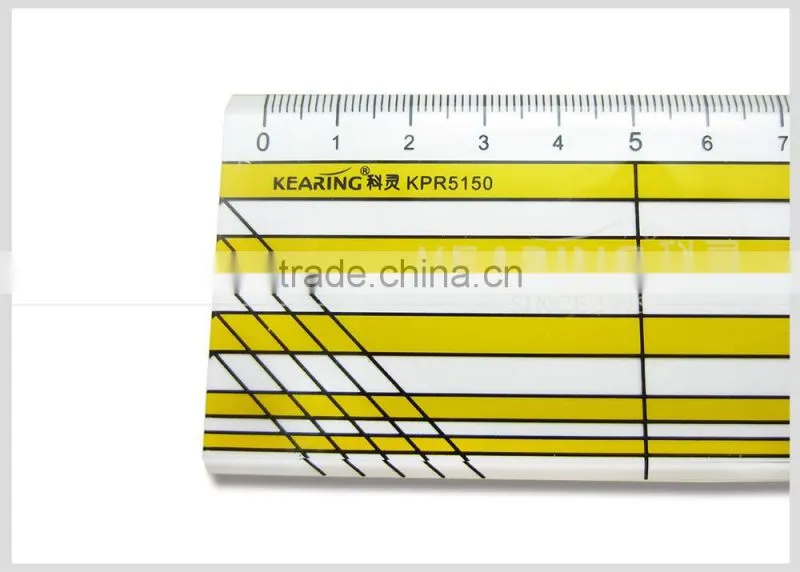 2mm thickness acrylic transparent quilting ruler 6.5*6.5 inch for tailoring #KPR5150