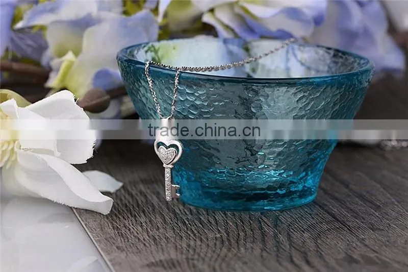 925 Sterling Silve Trendy Heart Shape Key Pendant