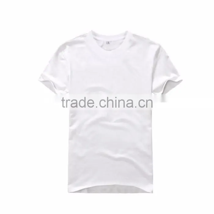 custom women t-shirt white plain cotton tshirt