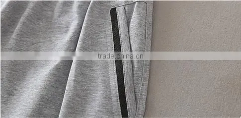 Middle-aged summer thin plus size loose fertilizer 3/4 long straight leisure trousers dad 100% cotton pants