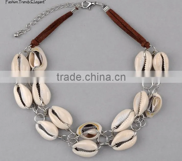 fashion tooth charm wooden beads necklace diy wooden beads tooth charms choker necklace for valentine's gifts