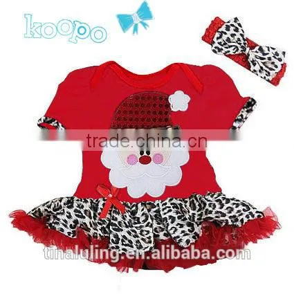 infant baby girls deer pattern romper and dress with hairband