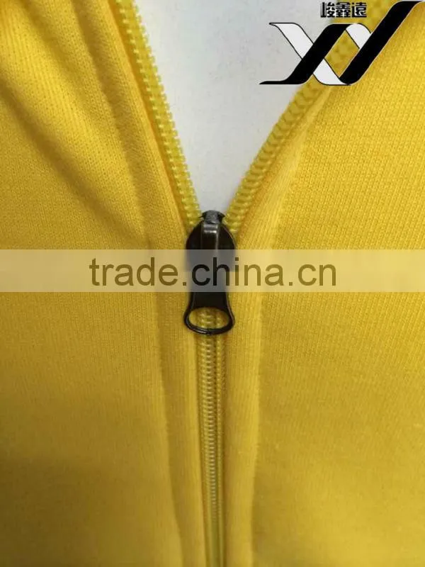 wholesale custom men zipper hoodie jacket with back silk screen printing