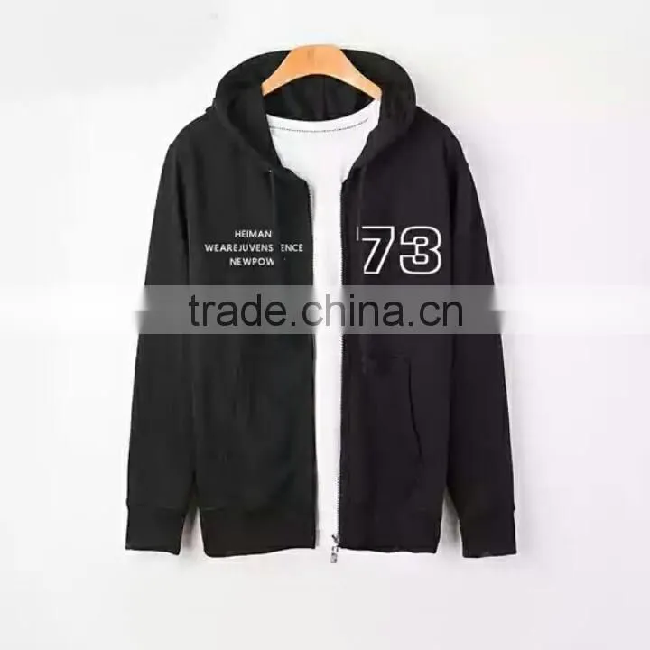 Sublimation printing number and name Casual man's hoodies jacket