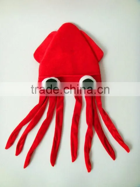 factory sale red color carnival products octopus hat