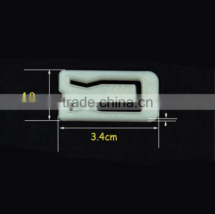 Wholesale Garment Accessories 3.4*1.9*0.25cm Plastic Clips for Garment Packing