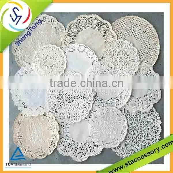 Eco--friendly colored lace paper doilies with all hot selling