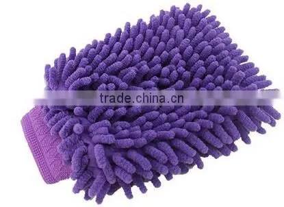 High quality waterproof 100%microfiber customized double layers coral car washing mitts/washing gloves in 2016