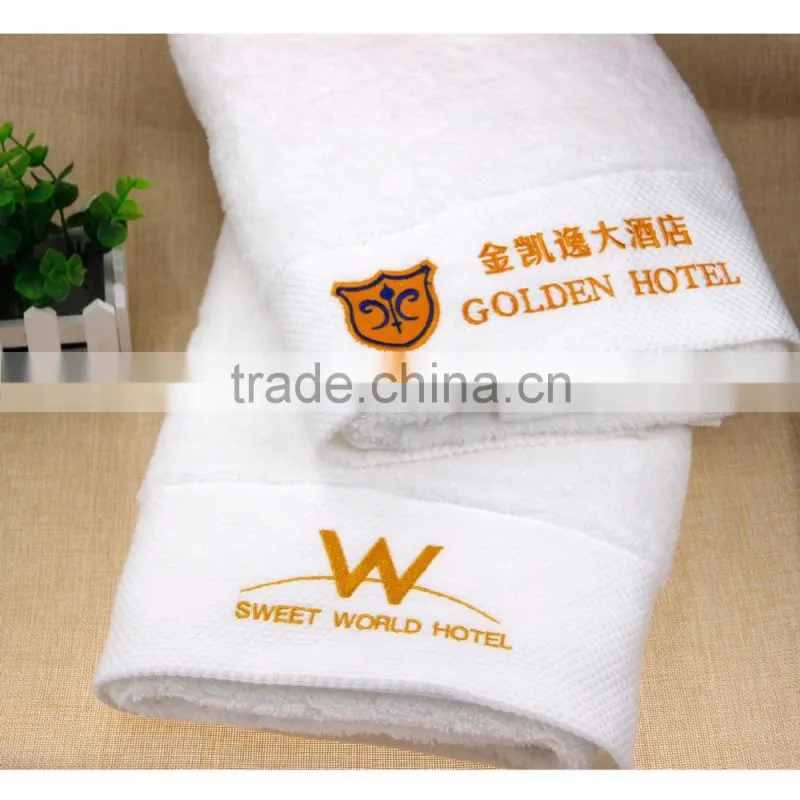 100% cotton custom gym/sports/fitness towel with jacquard logo