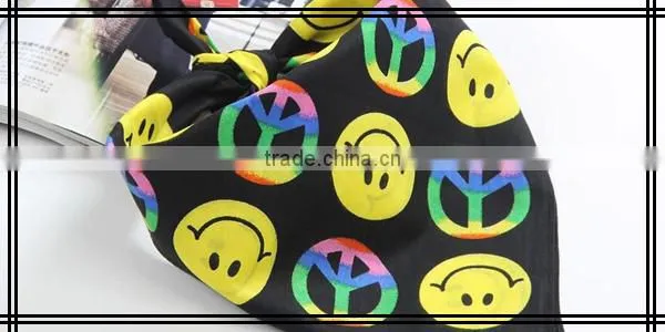 High Quality Kids Cotton Screen Print Handkerchiefs