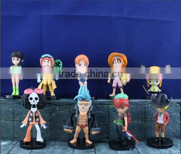 Hot Japanese Anime figure One Piece action figure Mini PVC figure set of 5pcs