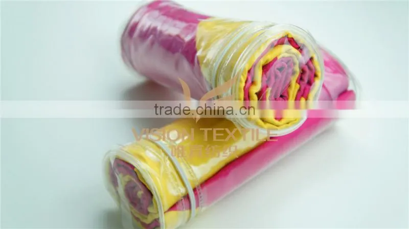 100% MICROFIBER BEACH TOWEL WITH PVC BAG