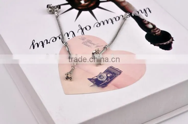 Dubaa Pendant Charm Silver European Charms Bead Fit diy Snake Chain Bracelet Female Jewelry,Charms DIY Findings