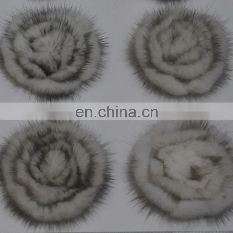 Solid color girl women genuine fur accessory elastic handmade fur hairband