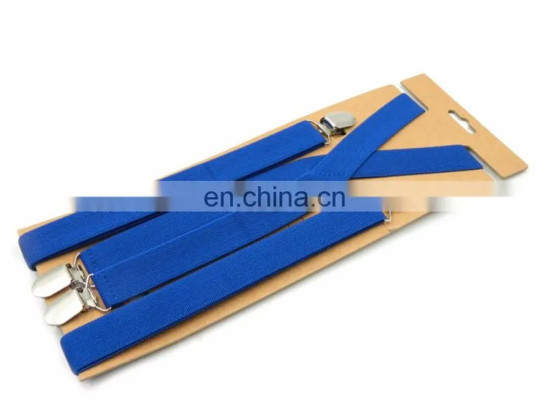 2017 Wholesale Low MOQ solid color Suspenders