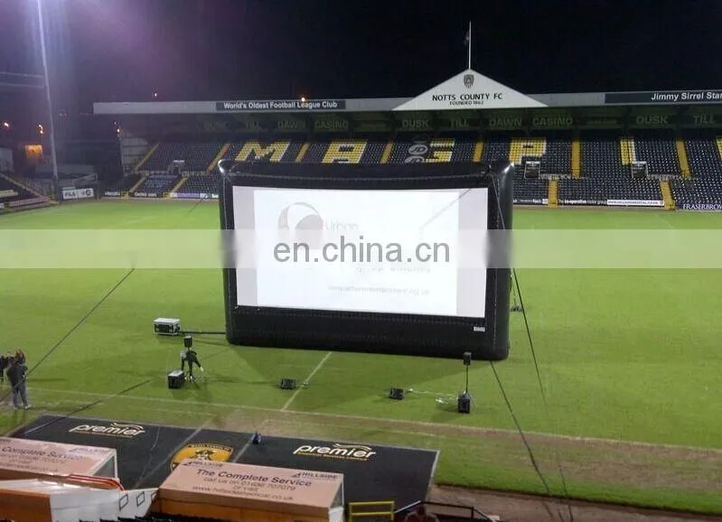 24ft strong inflatable projector open air giant movie screen for film festival