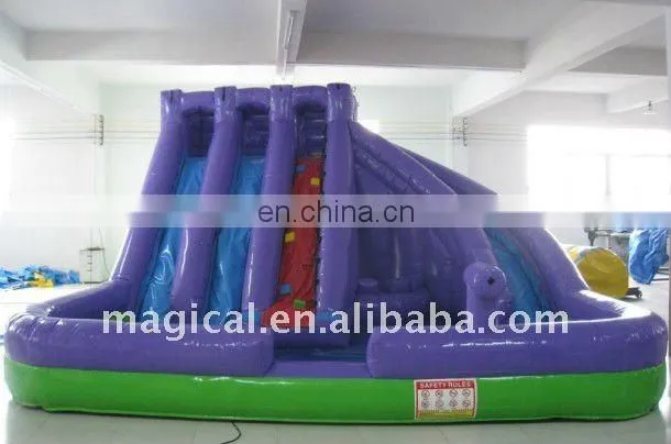 purple Inflatable water slide/water park toys