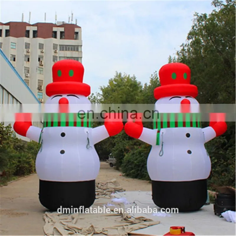 4m High giant inflatable snowman with LED for park Decoration sam yu 5609
