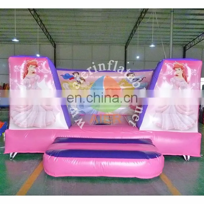Excellent quality inflatable jumping castle princess bouncer castle pink kids bouncy castle inflatable for sale