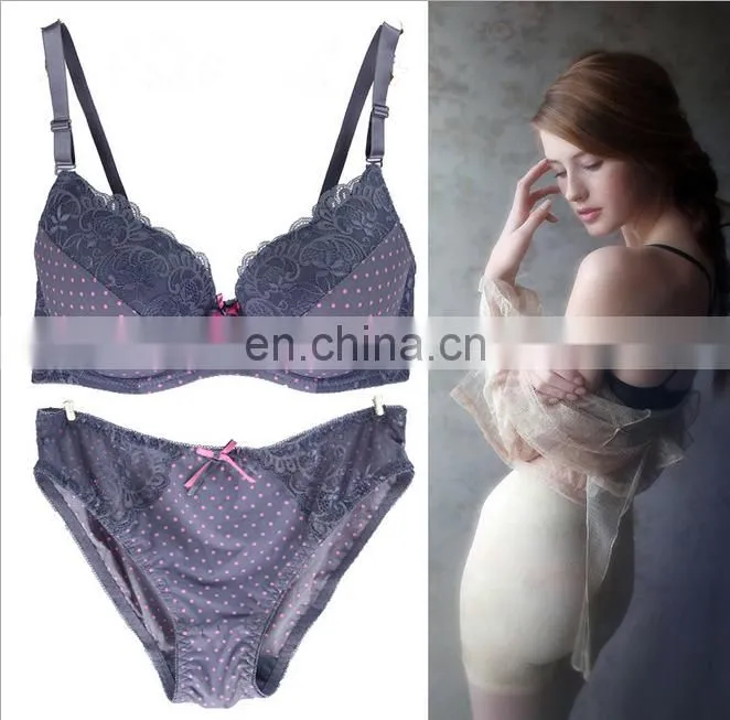 plus size D Cup bra set new sexy fancy bra panty set