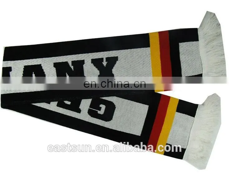 High quality customized sports promotional polyester fan scarf