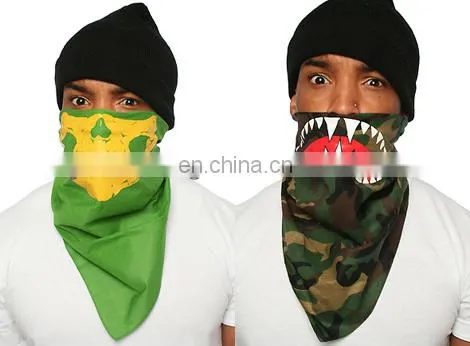 2015 polyester printed custom bandanas for cheap