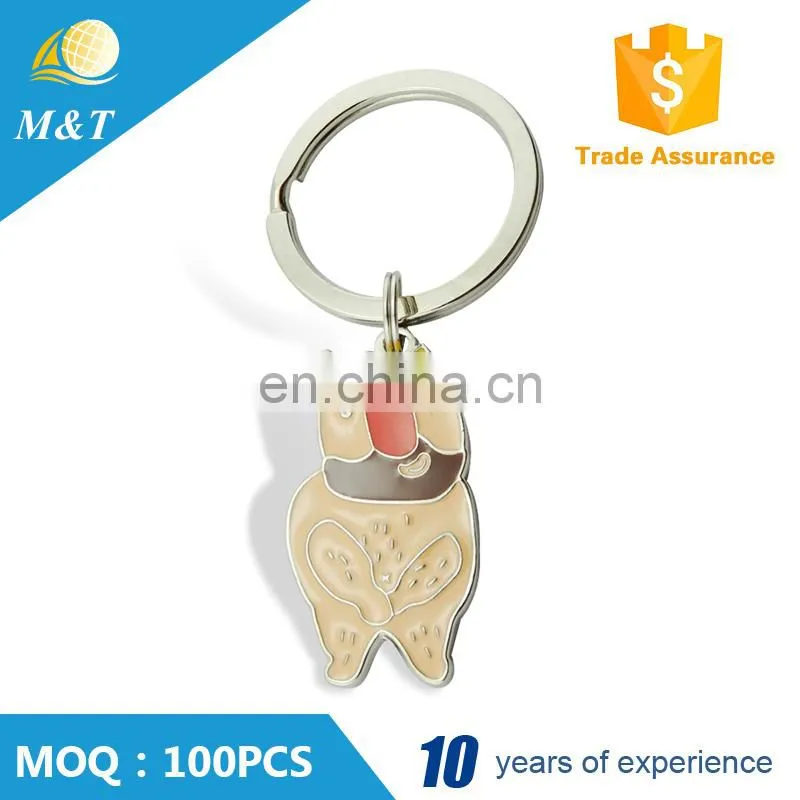 Cheap popular 3d custom shaped keychain metal