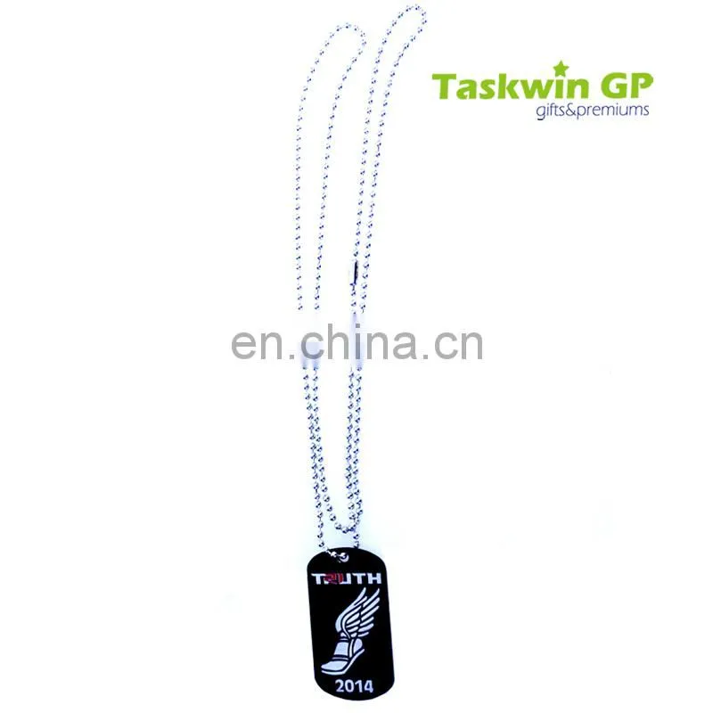 Hot sale design custom metal dog tag, Cheap dog tag with neck chain