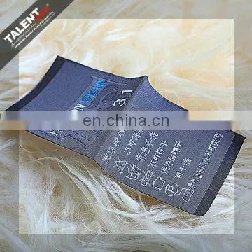 custom denim clothing brand name woven label for jeans