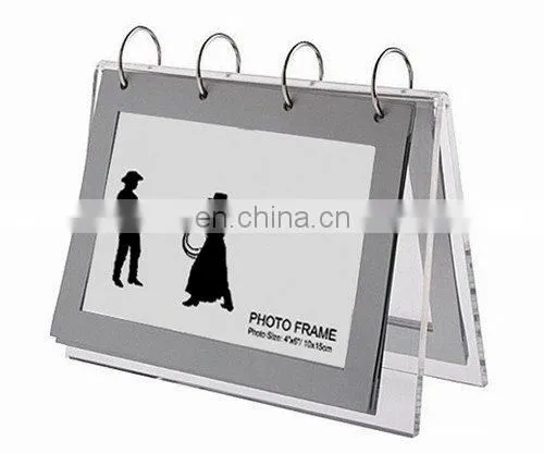 Transparent plexiglass latest acrylic calendar stand