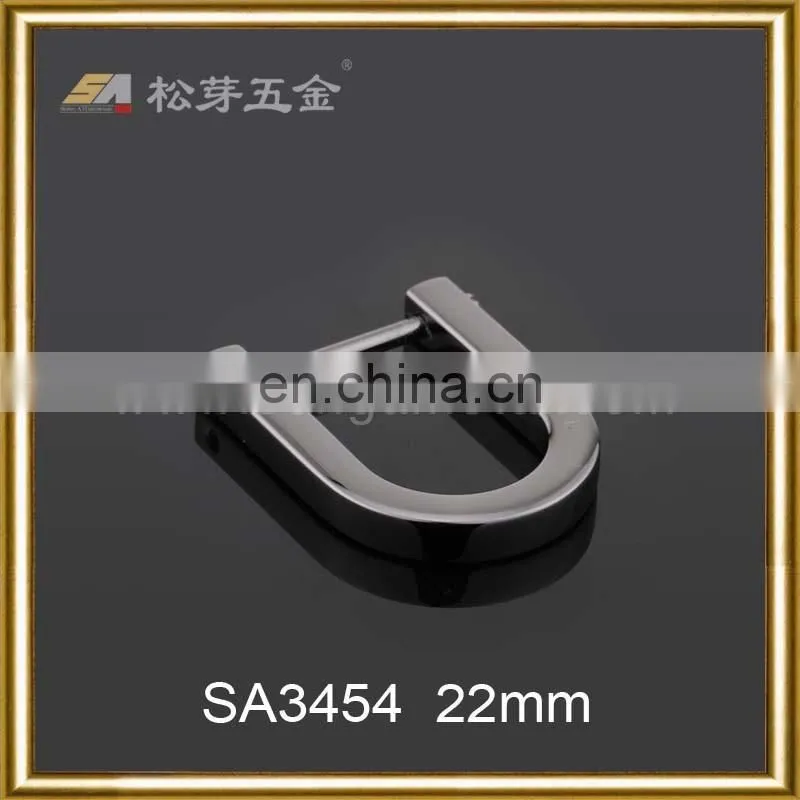 China Manufacturer Exported Zinc Alloy Metal D Shaped Flat Split Ring For Keyring