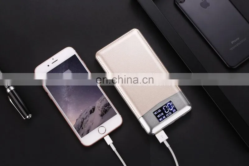 Fashion Products Hot selling type c interface power bank 10000mah led screen display power battery charger