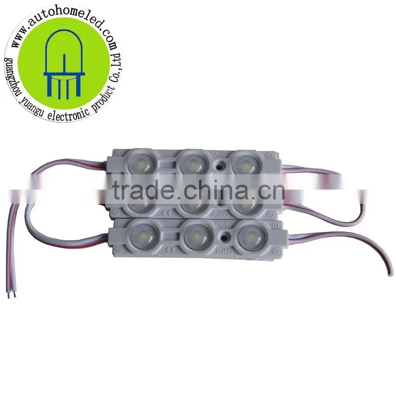 Super brihgt High Power 1W LED modules with 170degree lens