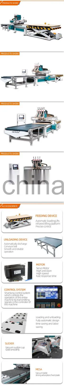 automatic loading and unloading CNC Machining Center for CNC furniture cabinet