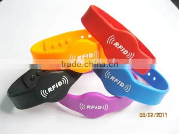 China Manufacturer Waterproof Custom Rfid Woven Wristband In Access Control
