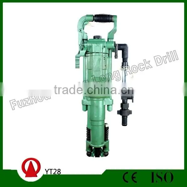 Pneumatic Tools YT28 pneumatic air leg rock drill with air compressor