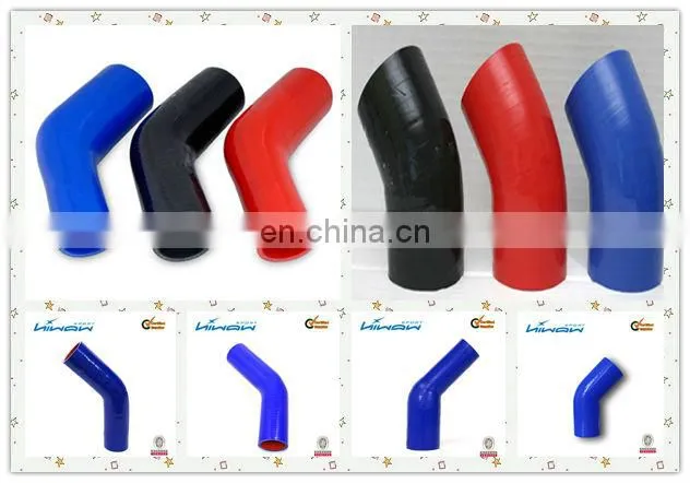 2013 hiwowsport hot sale 45 degree silicone elbow hose