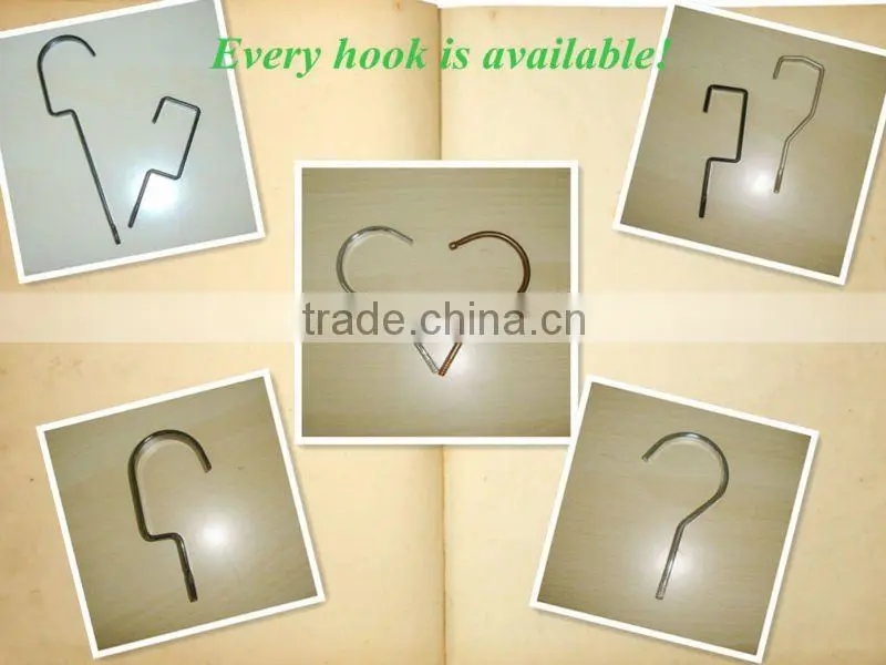 WL18 red wood hanger with hook hanger for dress