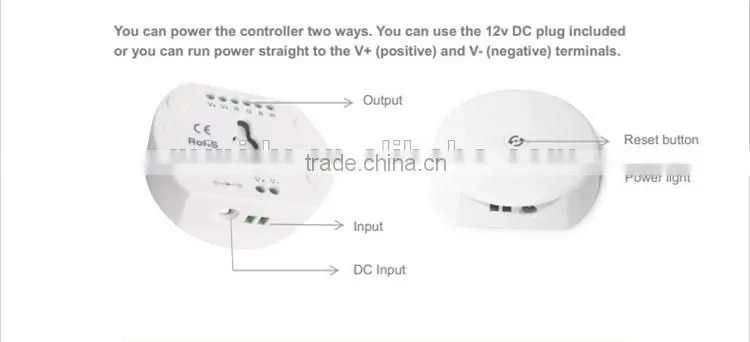 Smart RGB/W LED Strip Light Bluetooth LED Controller with Multilingual Android & IOS APP, Support Disco Mode and Camera Colorpix
