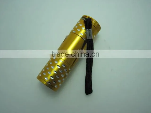 Ningbo handheld flashlight 9 led mini flashlight