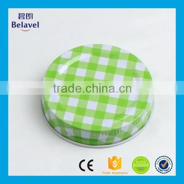 High quality regular size 70mm mason jar lid metal screw top lid