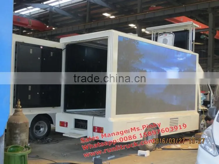 P10 Outdoor full Color LED Display on led mobile advertising trucks for Outdoor Advertising, Media, Shows, Activities RGB Displa