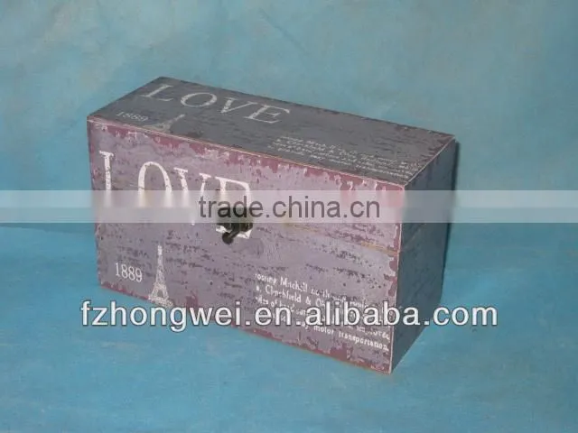 Hongwei 2013 Antiquated Wood Storage Boxes & Bins