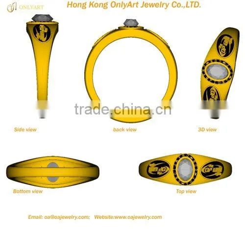 cheap price custom deisgn sports champion ring for players
