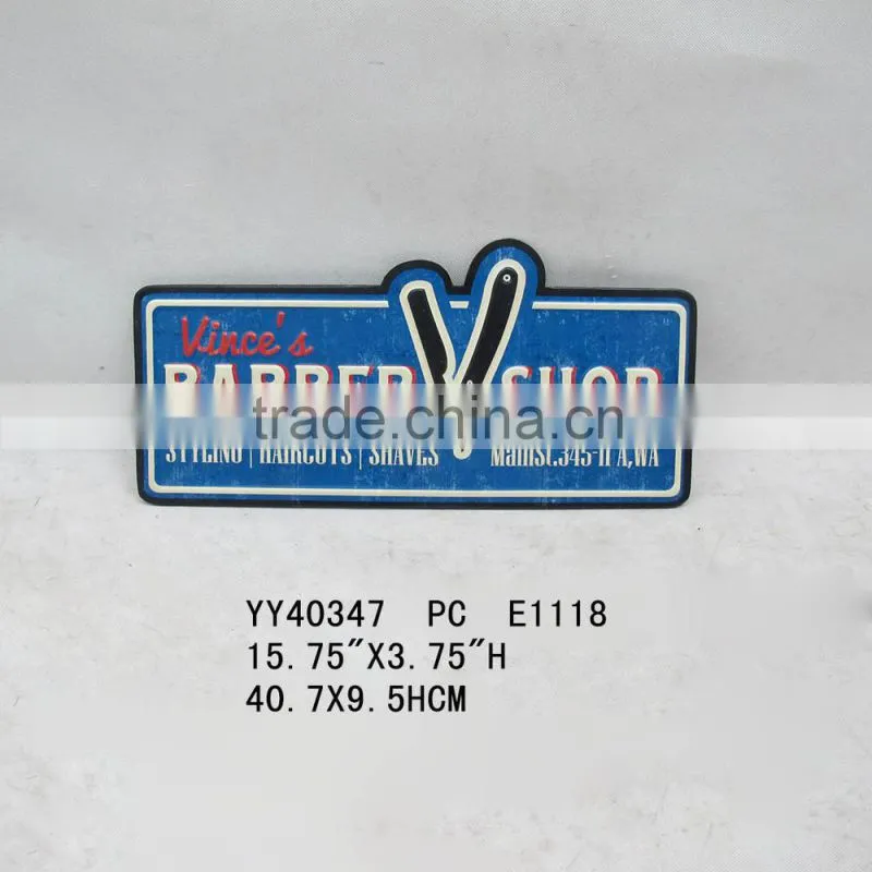 barber shop design wall tin sign, wall decor