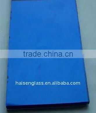 5mm dark blue reflective glass for building glass